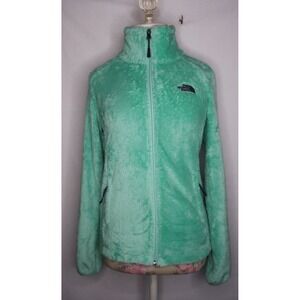 The North Face Osito Fleece Jacket Women's XS Mint Green Full Zip Soft EUC